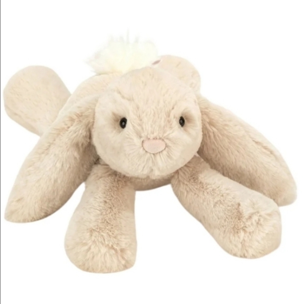 Jellycat Smudge Small Bunny 3.1in x 3.5in x 7.5in Soft & Plush BNWT Authentic